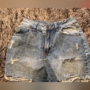 jean shorts, first size 1, second size 11